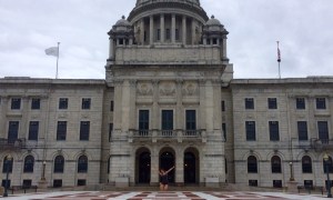 Me jumping in front of the State House...yes, I promise that I am actually there
